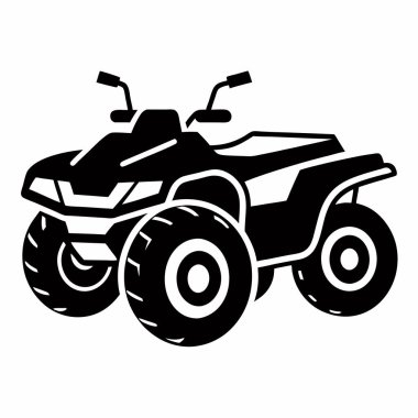 Beyaz arkaplandaki dörtlü motorun vektör görüntüsü