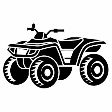 Dörtlü bisikletin siyah silueti