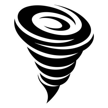 Tornado tornado simgesi, basit biçim