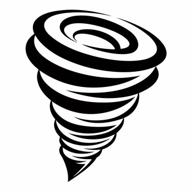 Tornado simgesi vektör illüstrasyonu
