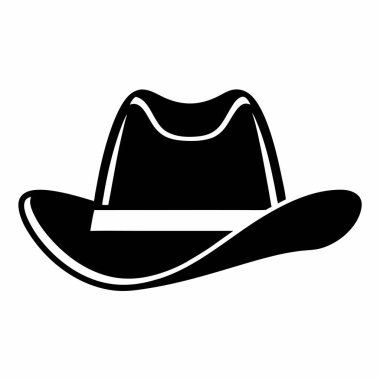 Şapka simgesi. Şapka vektör simgesi web için basit örnek
