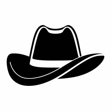 Beyaz arkaplanda şapka simgesi. vektör illüstrasyonu.