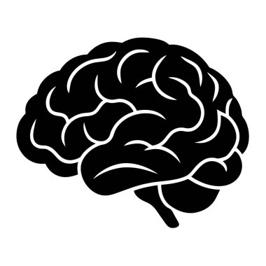 Beyin zihin simgesi, basit tarzı