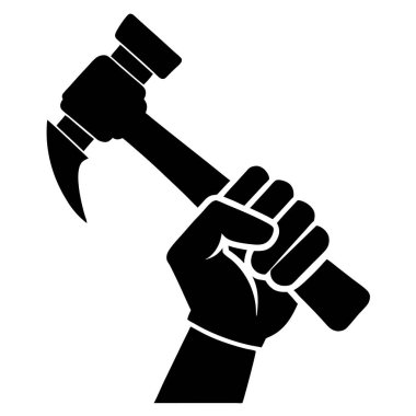 Çekiç ve balta silueti