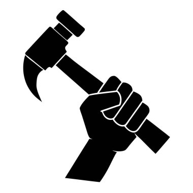 çekiç ve anahtar simgesi