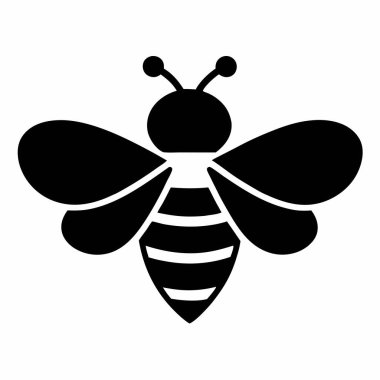 Arı simgesi, vektör illüstrasyonu