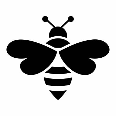 Arı simgesi, vektör illüstrasyonu