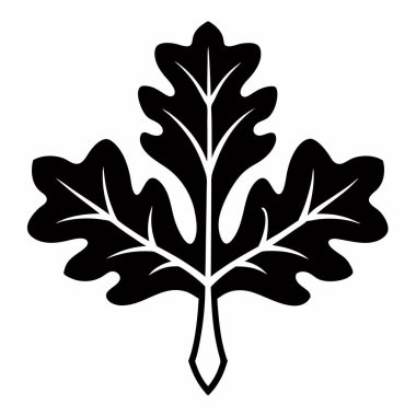 Sonbahar yaprakları simgesi, vektör illüstrasyonu