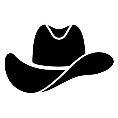 Kovboy şapkasının vektör simgesi