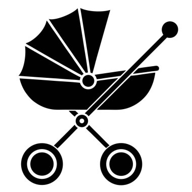 Bebek arabası simgesi, basit biçim
