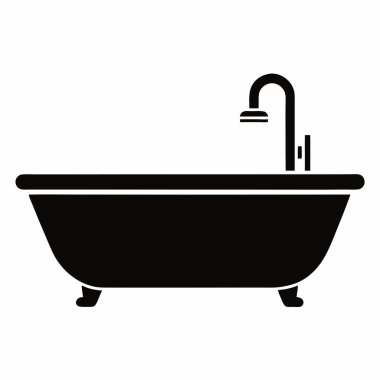 banyo ikonu vektör illüstrasyonu