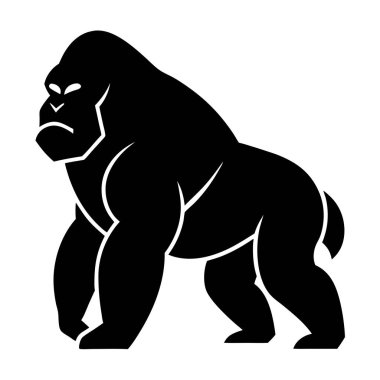 Bir gorilin silueti.
