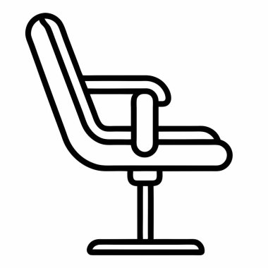 Koltuk. Web simgesi basit illüstrasyon