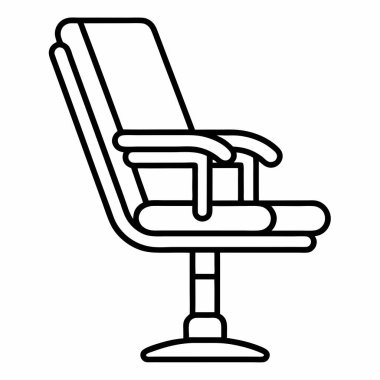 Beyaz arka planı olan ofis sandalyesi.