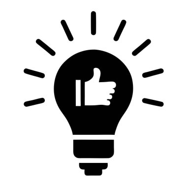 ampul simgesi, vektör illüstrasyon tasarımı