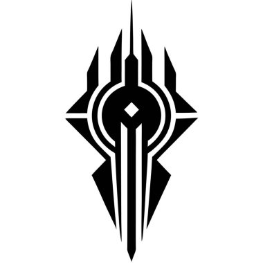 Dövme. Geometrik tasarım... süs. şablon süsü