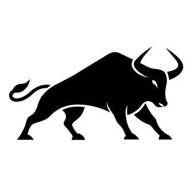 Boğa logo şablonu vektör resimleme tasarımı
