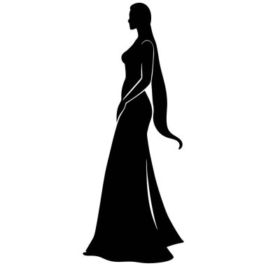 güzel kadın silüeti