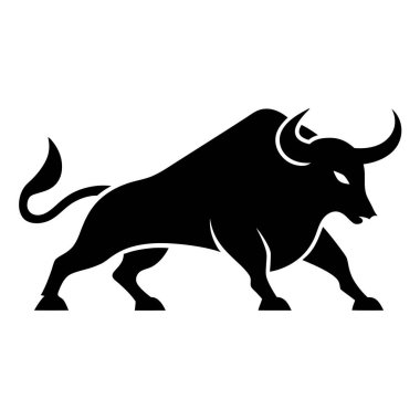 Bull logo ikonu vektörü