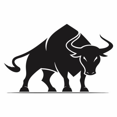 Boğa logo şablonu vektör resimleme tasarımı