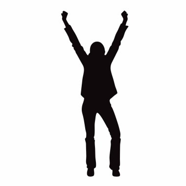 Genç bir adamın silueti..