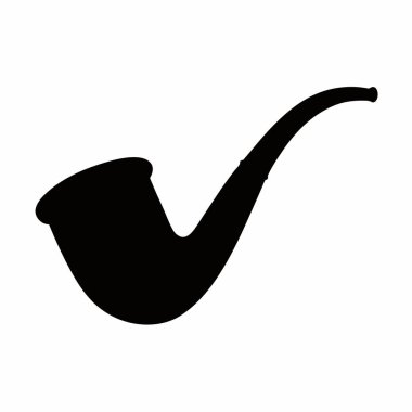 beyaz üzerinde boru vektör silueti