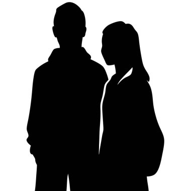 Beyaz bir arka planda birbirine aşık çift