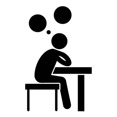 Öğretmen masaya oturuyor ve ders okuyor.