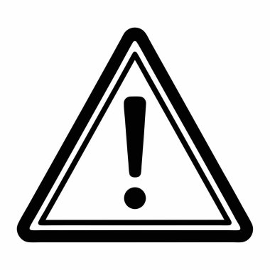 Ünlem işareti simgesi vektör çizim