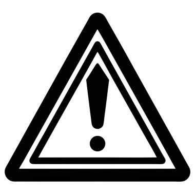 dış hat biçiminde ünlem tehlike uyarı simgesi