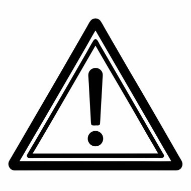 uyarı vektörü ince çizgi simgesi