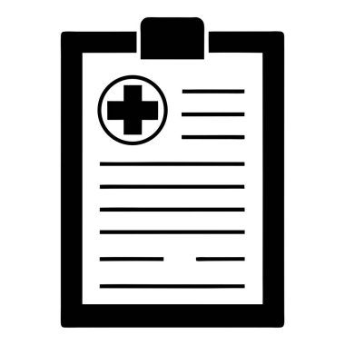 pano vektör simgesi tasarımlı tıbbi belge