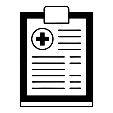 Tıbbi belge simgesi, anahat stili