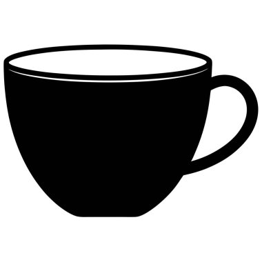 Kahve bardağı vektör illüstrasyon tasarımı