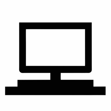 bilgisayar izleyici vektör simgesi