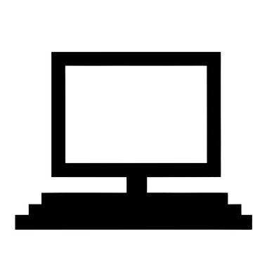 Bilgisayar simgesi. vektör illüstrasyonu