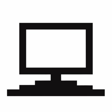 bilgisayar izleyici vektör simgesi