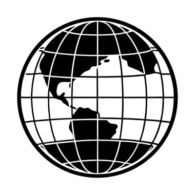 Küresel simge vektör illüstrasyonu