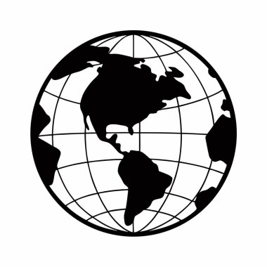 dünya haritası dünya vektör çizimi tasarımı