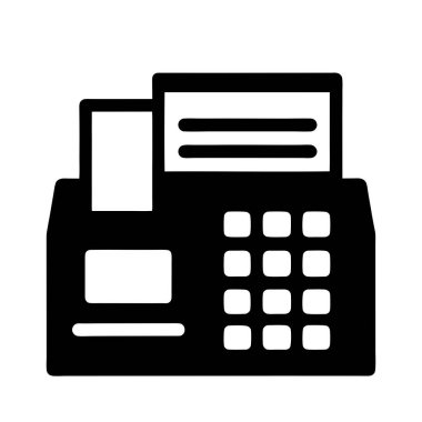 ödeme vektörü glyph düz simgesi