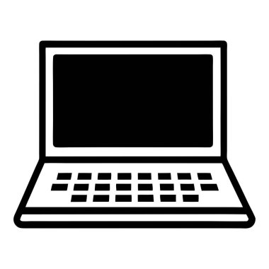 Elektronik sembollü dizüstü bilgisayar aygıtı