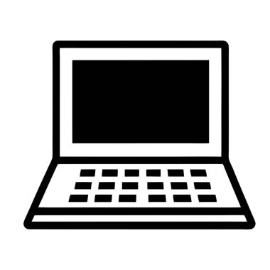dizüstü bilgisayar aygıt simgesi vektör çizim tasarım