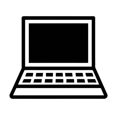 dizüstü bilgisayar simge vektör illüstrasyon izole