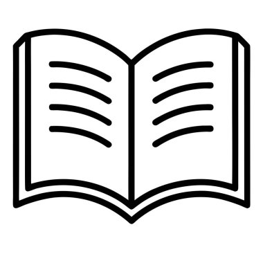 Kitap. Web simgesi basit tasarım