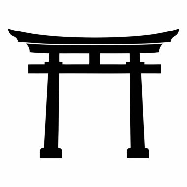 Japon geleneksel kapı simgesi, basit stil