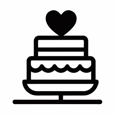 kek vektörü ince çizgi simgesi