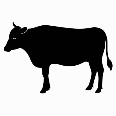 Bir ineğin silueti.