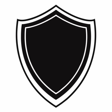 kalkan koruma simgesi, basit tasarım illüstrasyonu