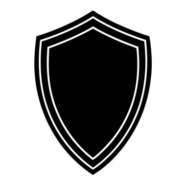 kalkan ikon vektör illüstrasyonu