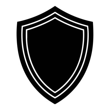 kalkan ikon vektör illüstrasyonu